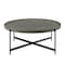 Alaterre Furniture Brookline 42" Round Wood with Concrete-Coating Coffee Table AWBL42CC - alternate 1